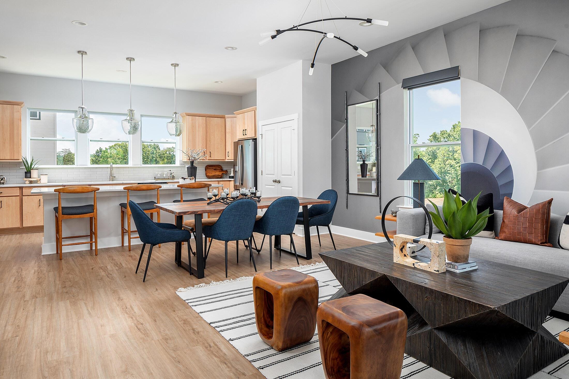 Living, Dining, Kitchen - End Unit