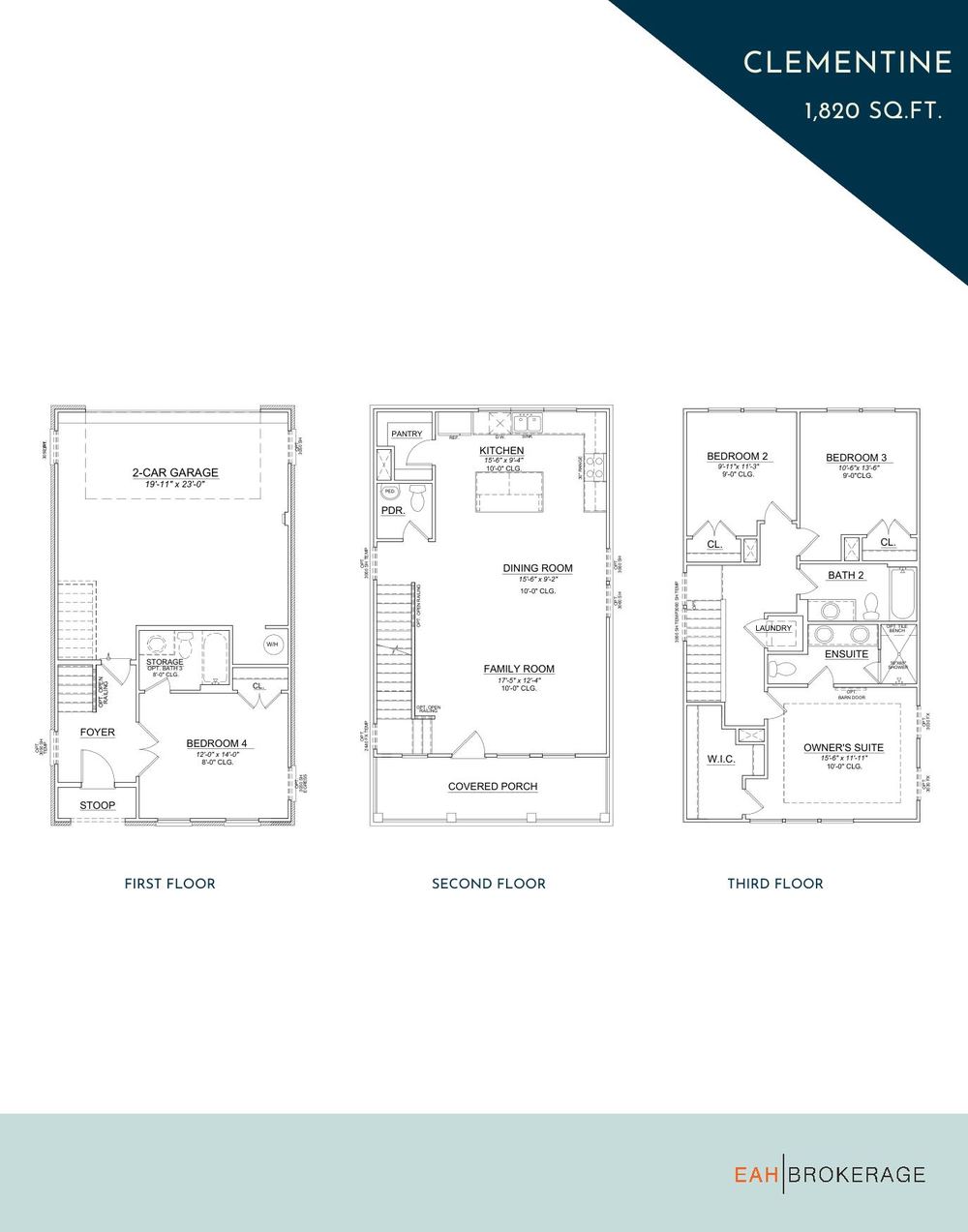 Clementine floor plans