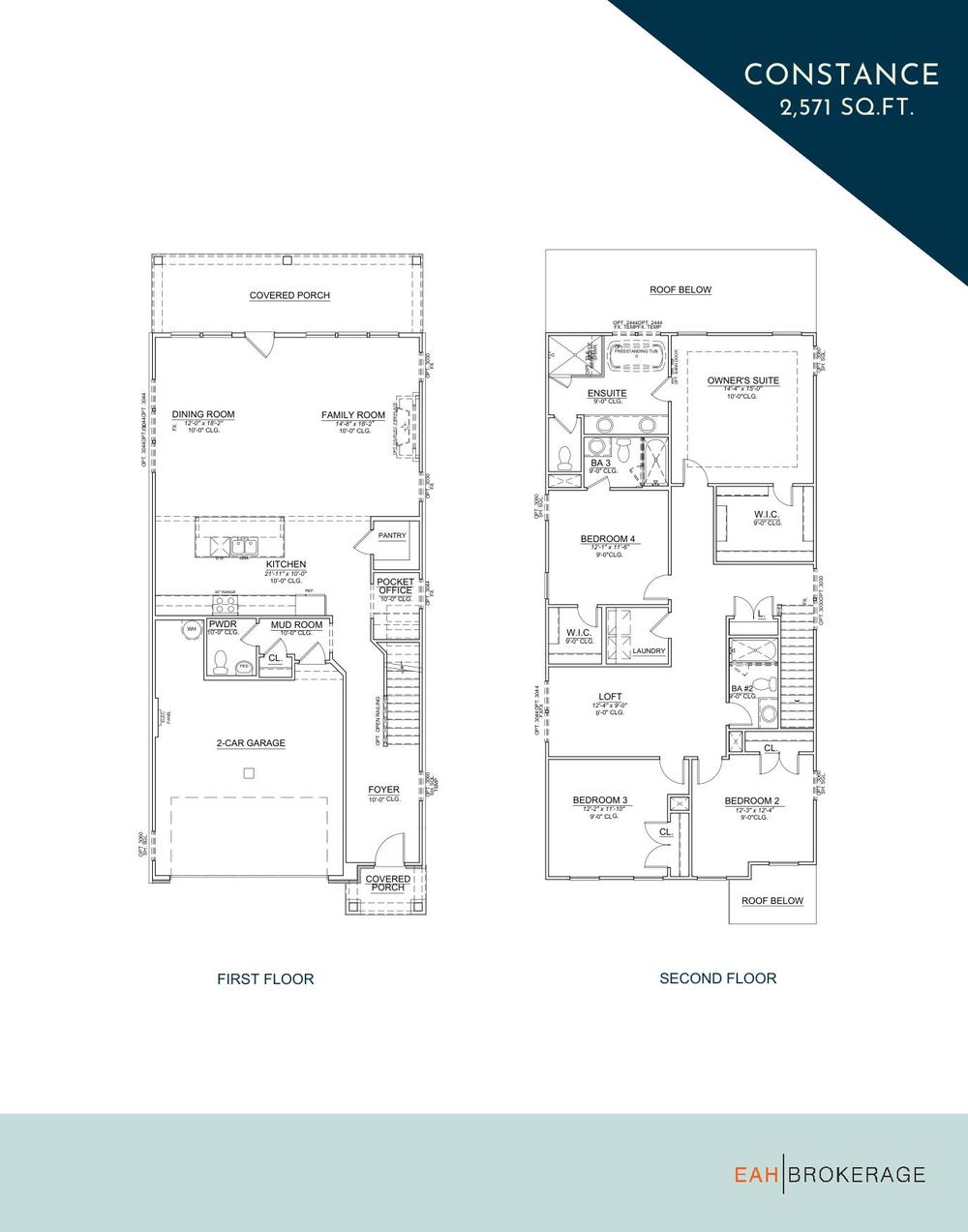 Constance floor plans