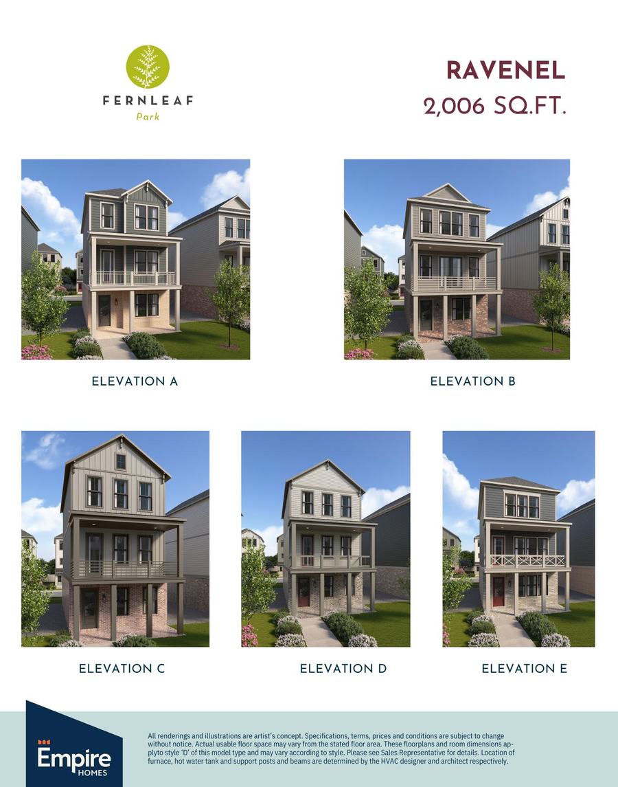 Ravenel elevations