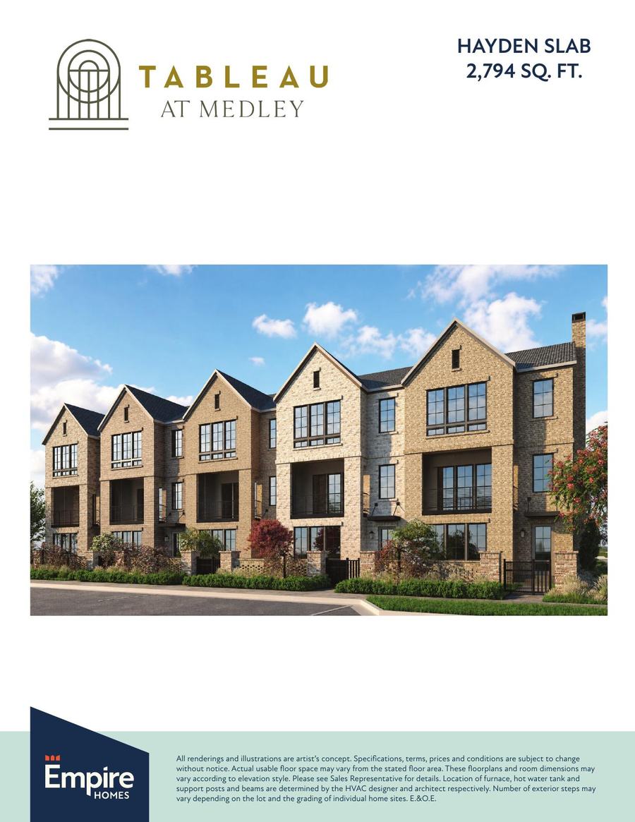 Hayden Slab elevations