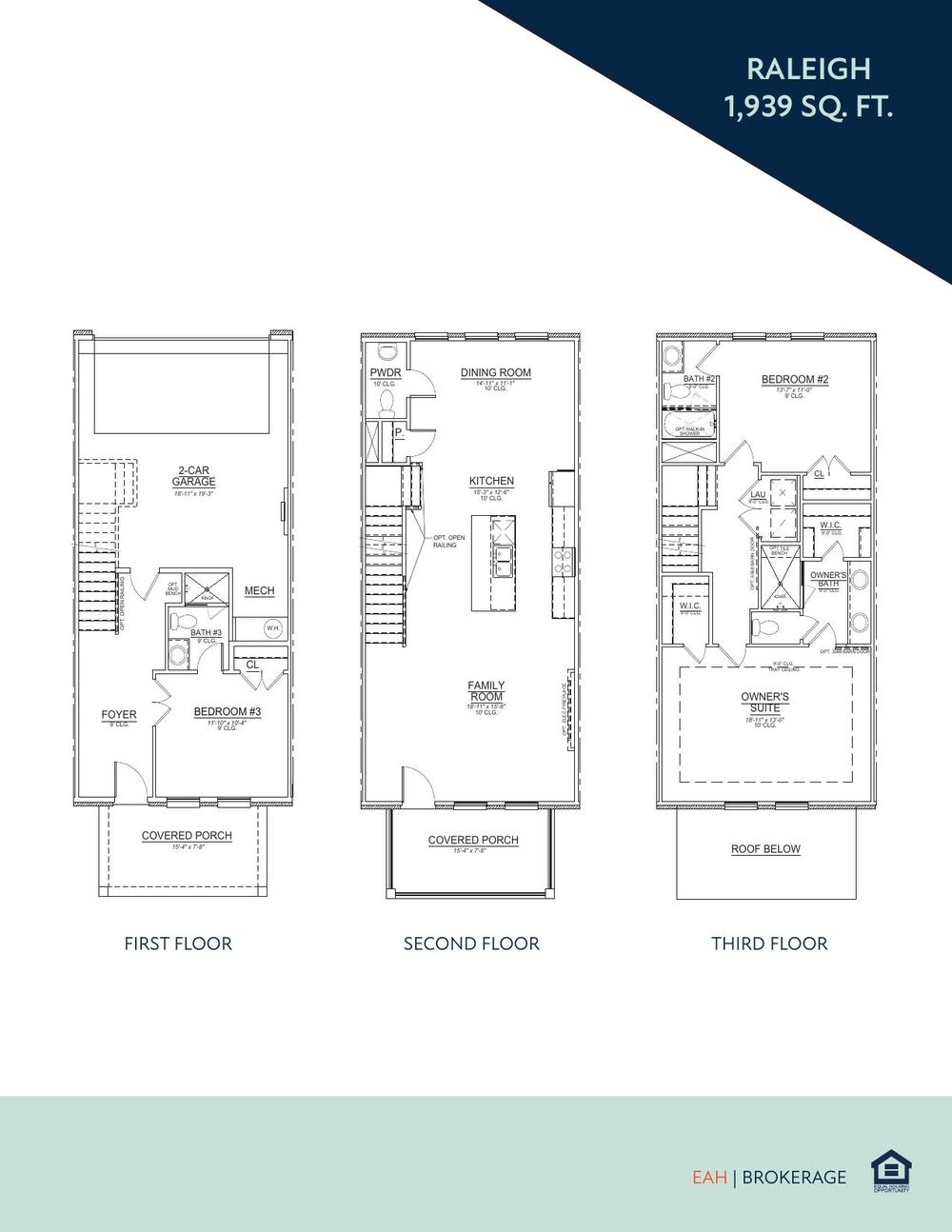 Raleigh floor plans